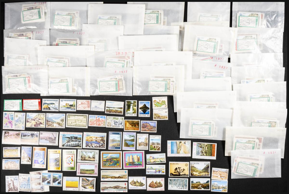 1204 | Theme Europa. Sets and stamps stock