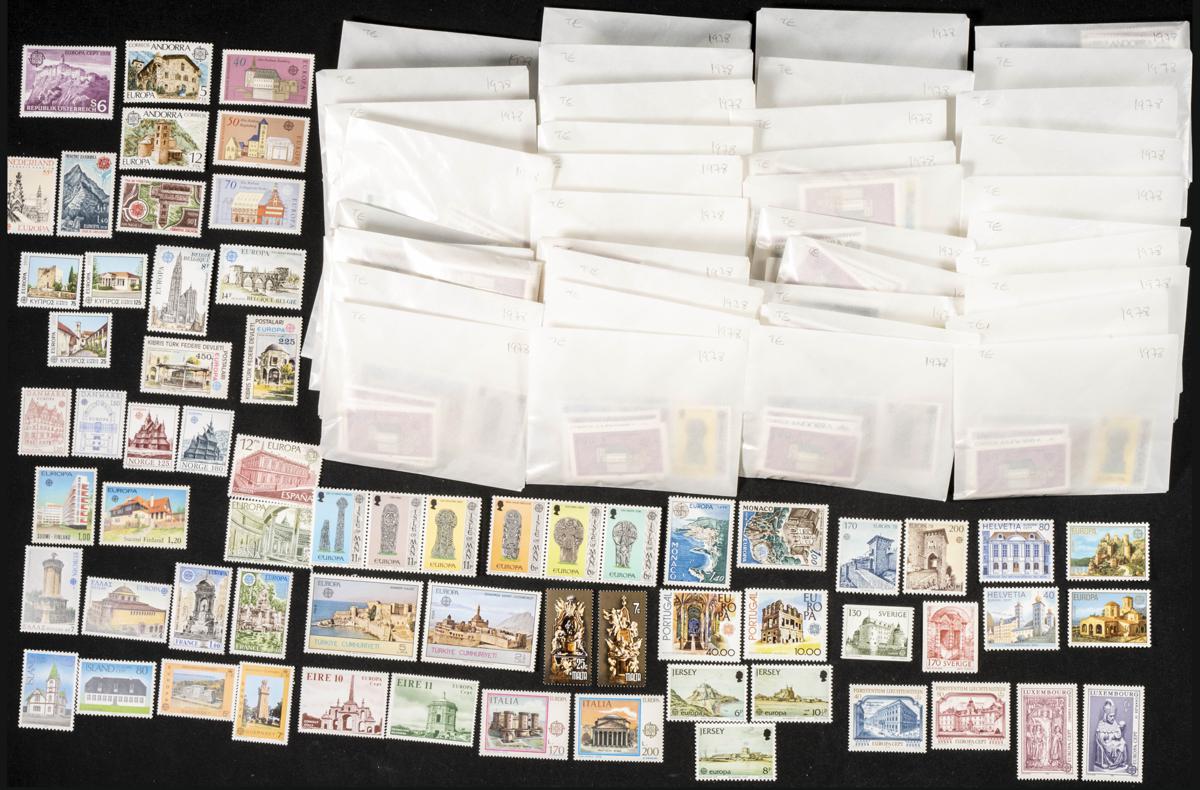1205 | Theme Europa. Sets and stamps stock