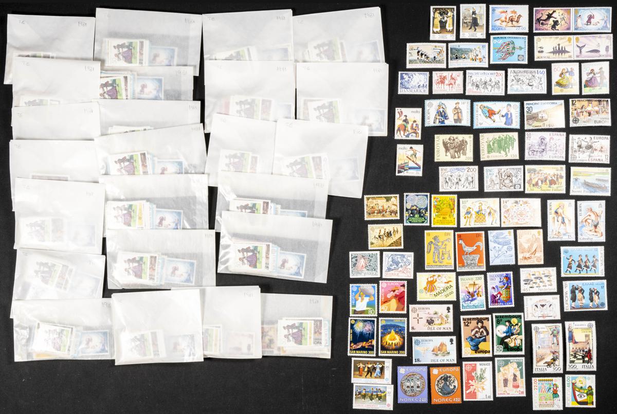1208 | Theme Europa. Sets and stamps stock