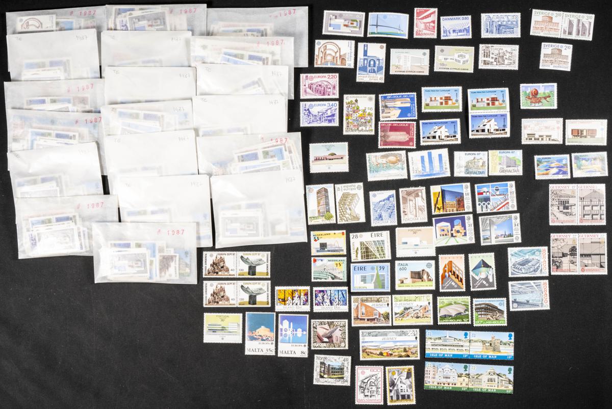 1214 | Theme Europa. Sets and stamps stock