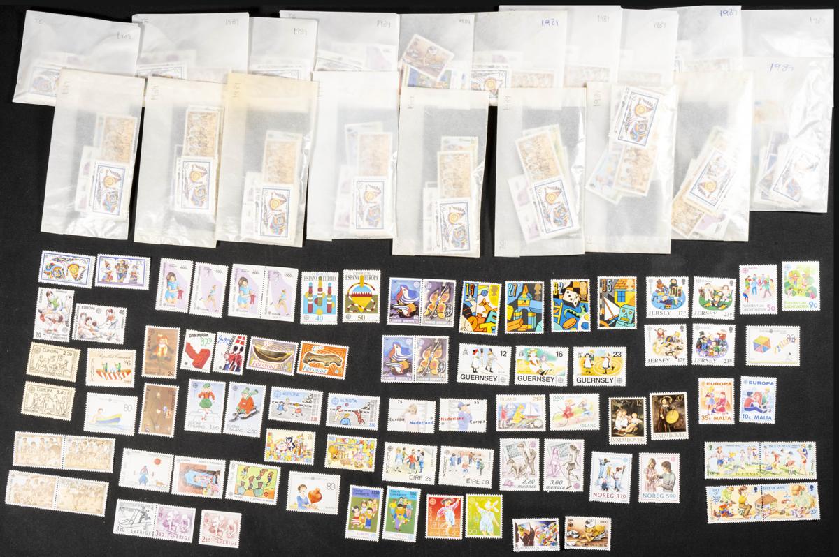 1216 | Theme Europa. Sets and stamps stock