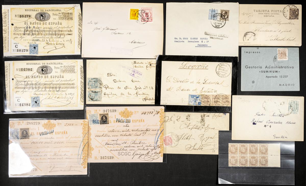 370 | Spanish Collection Various. Postal Fiscal Stamp
