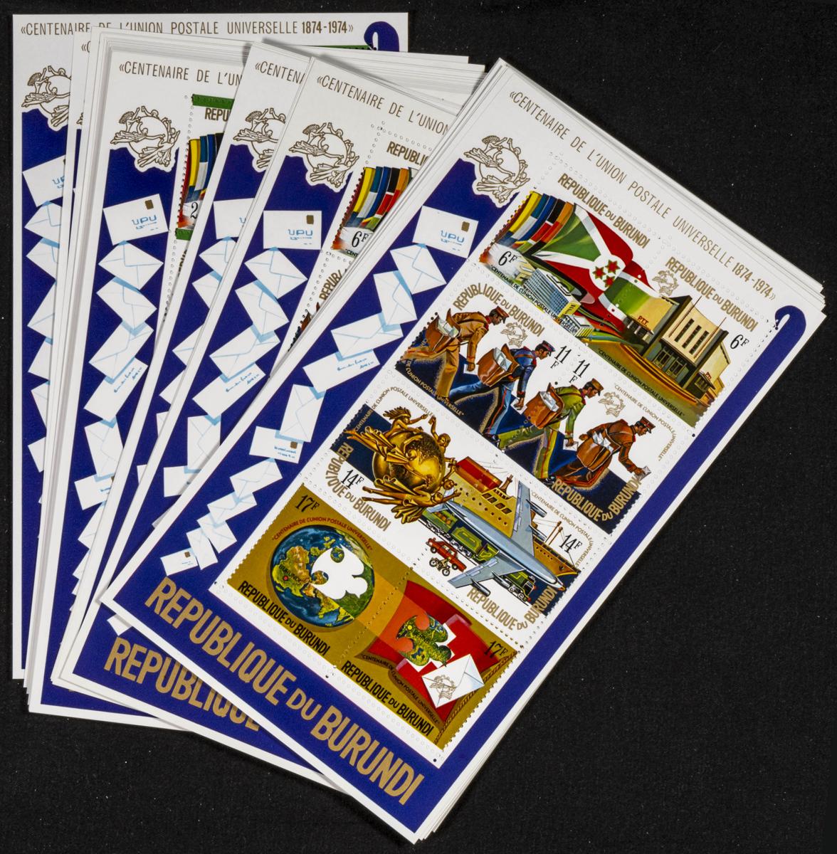 557 | Burundi. Sets and stamps stock