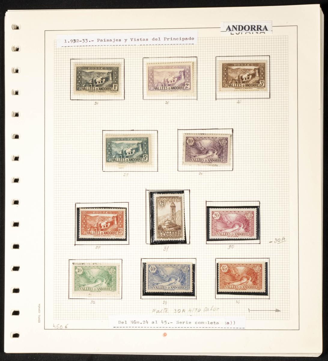 624 | French Andorra. Lots and Collections