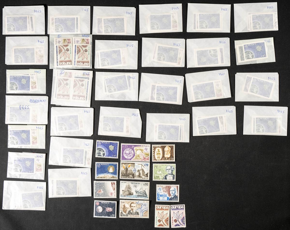 644 | Monaco. Sets and stamps stock