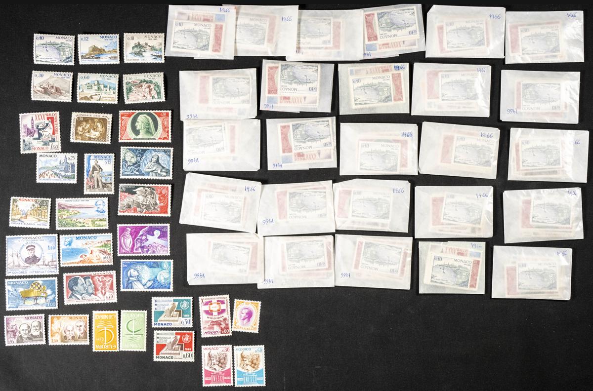 645 | Monaco. Sets and stamps stock