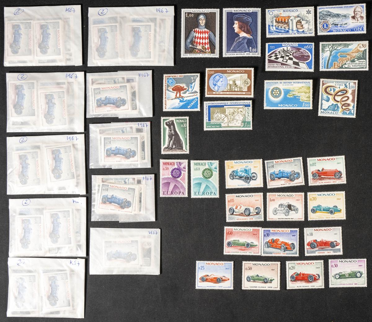 646 | Monaco. Sets and stamps stock