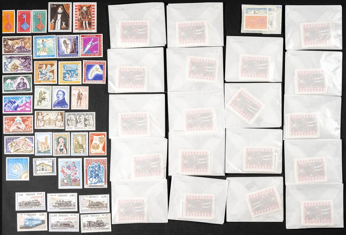 647 | Monaco. Sets and stamps stock