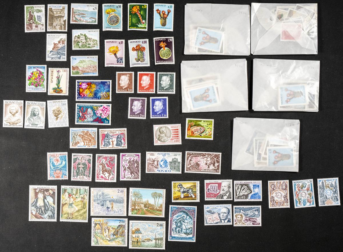 653 | Monaco. Sets and stamps stock