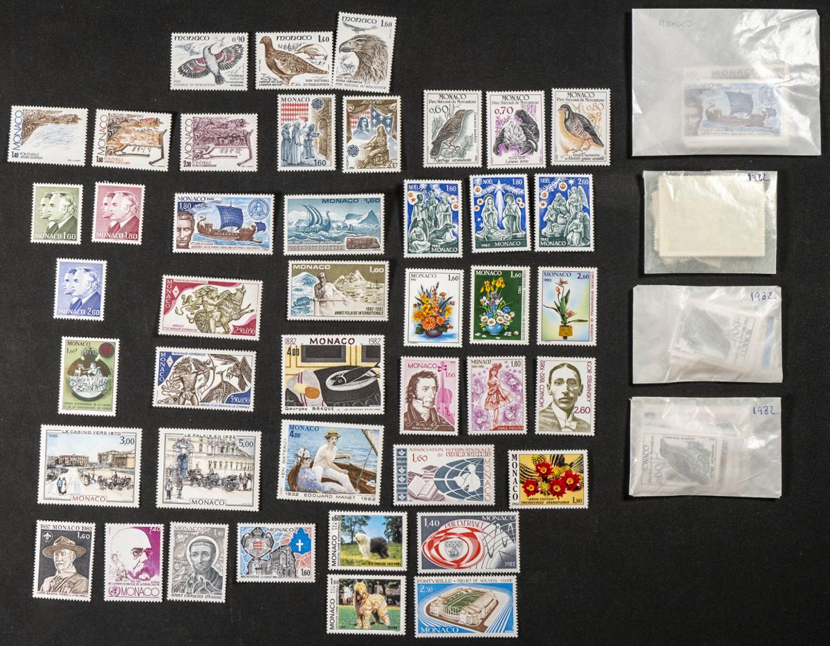 661 | Monaco. Sets and stamps stock