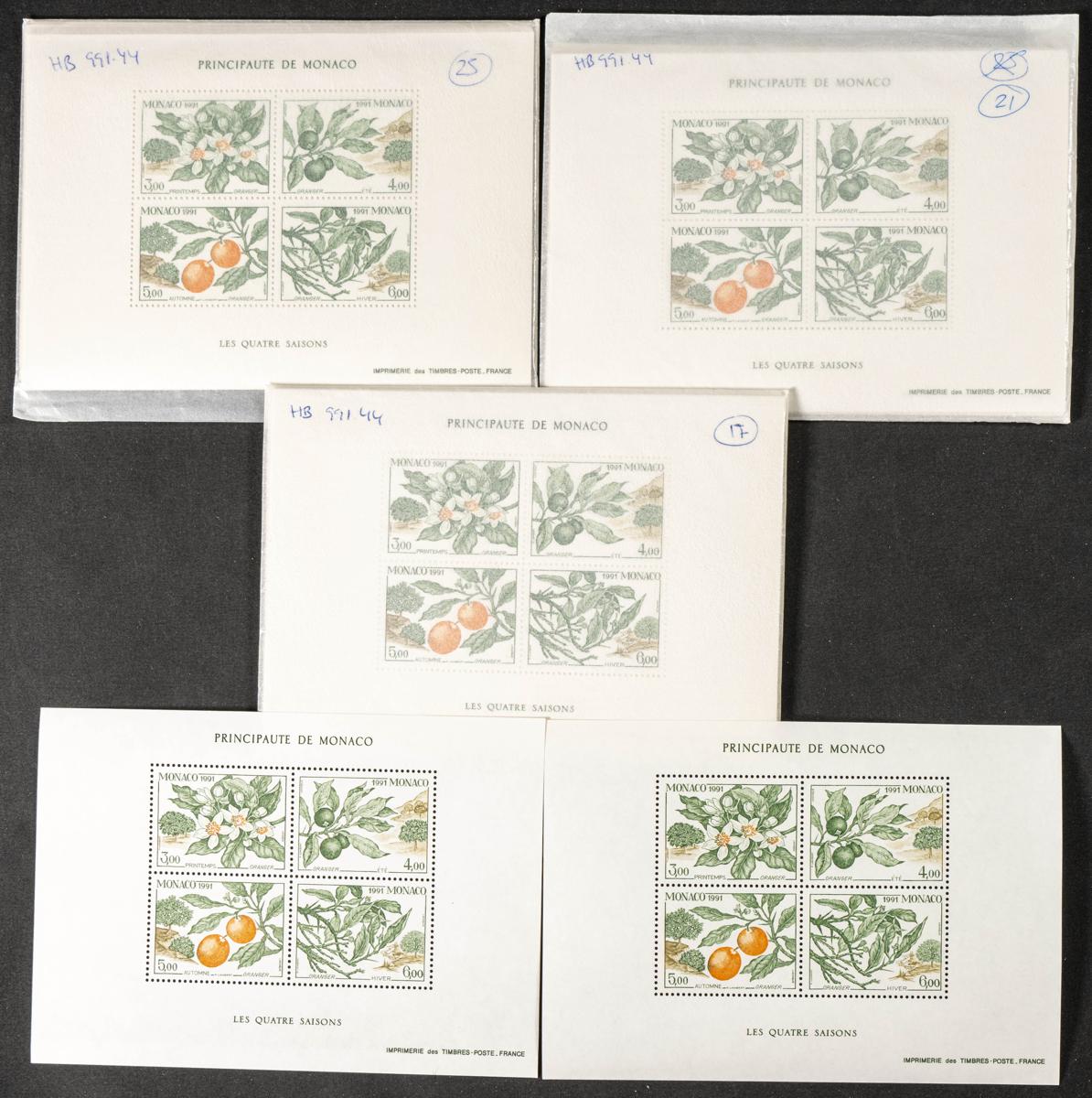 691 | Monaco. Sets and stamps stock