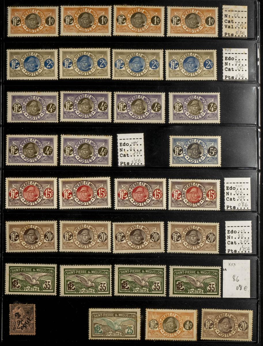 702 | Saint Pierre and Miquelon. Lots and Collections