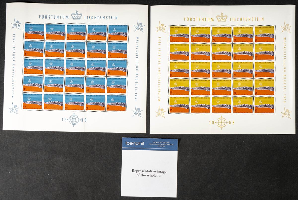 784 | Liechtenstein. Stock de Series y Sellos