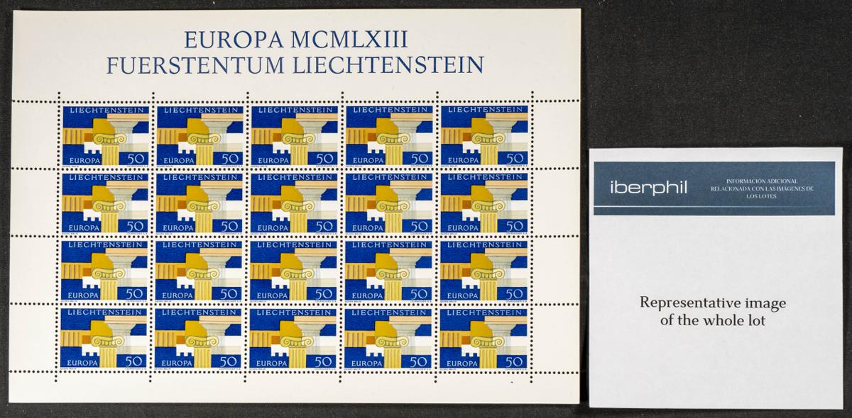 789 | Liechtenstein. Stock de Series y Sellos
