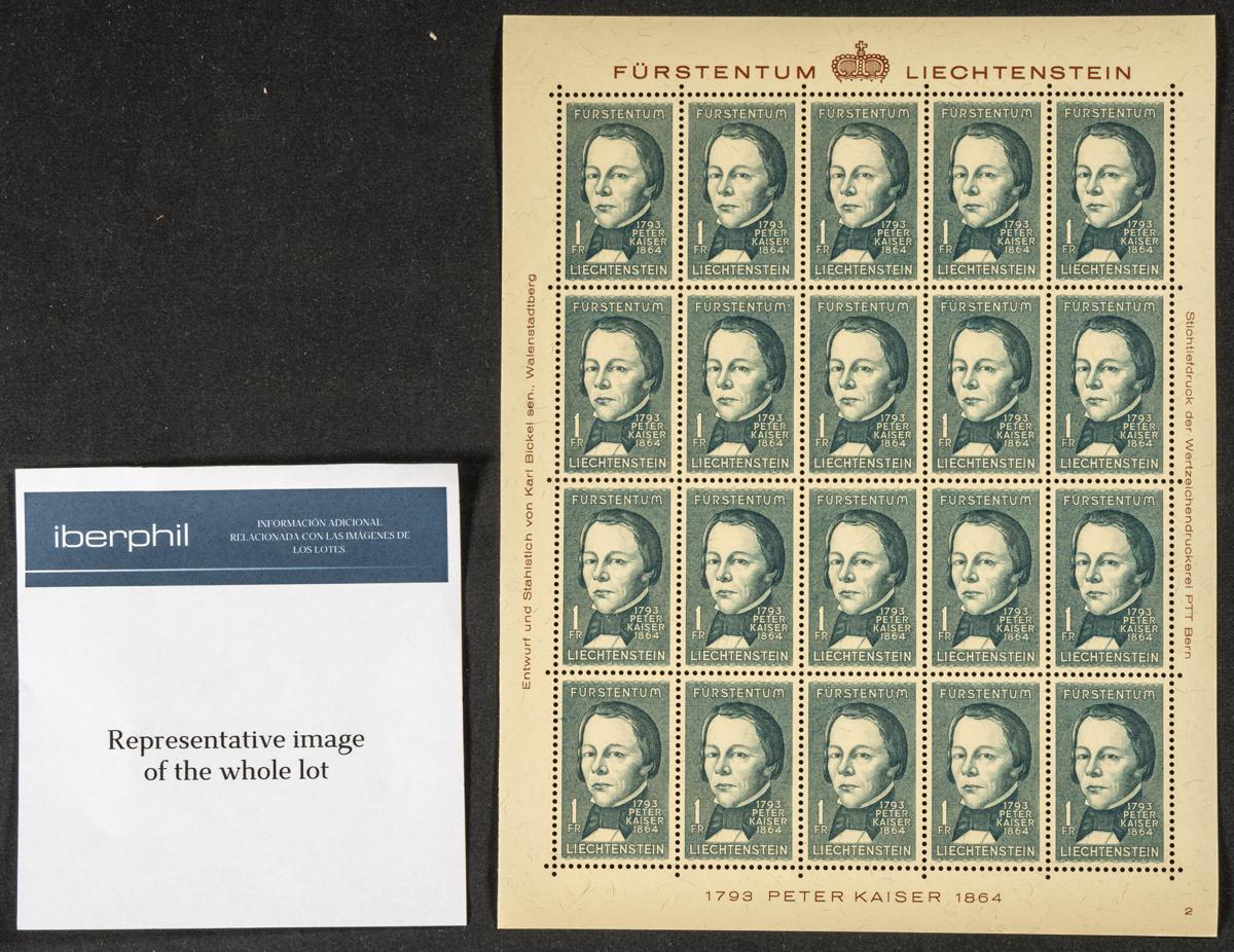 794 | Liechtenstein. Stock de Series y Sellos