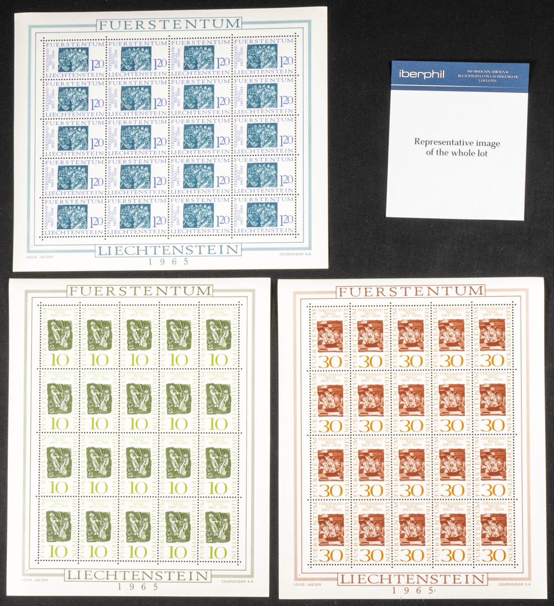 798 | Liechtenstein. Stock de Series y Sellos