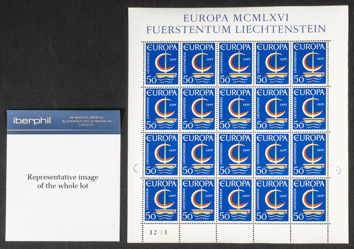 801 | Liechtenstein. Stock de Series y Sellos