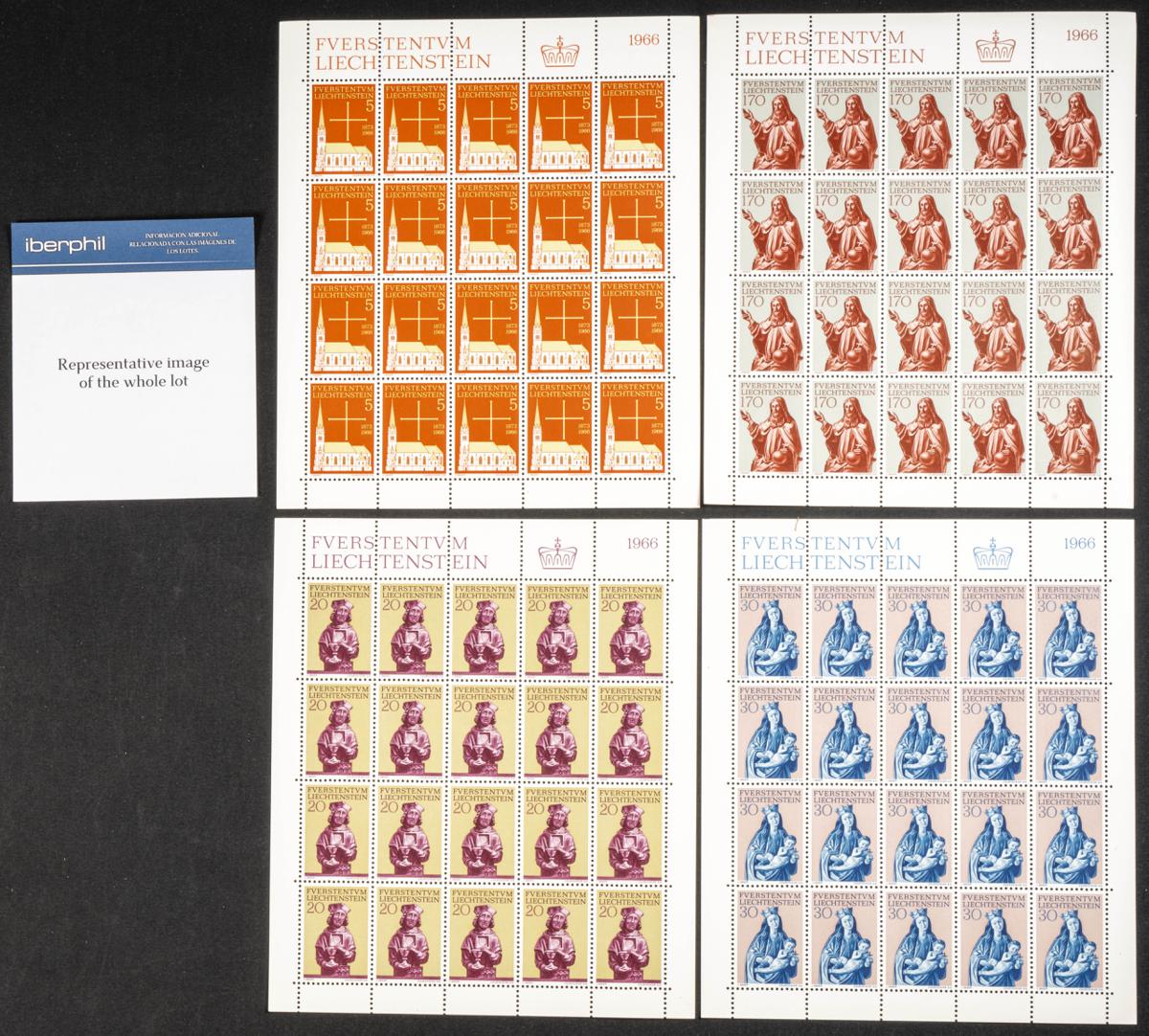 802 | Liechtenstein. Stock de Series y Sellos