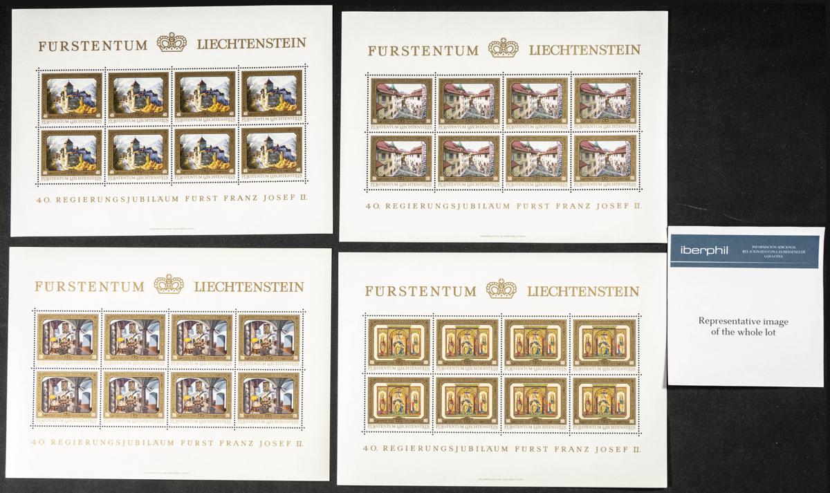 813 | Liechtenstein. Stock de Series y Sellos