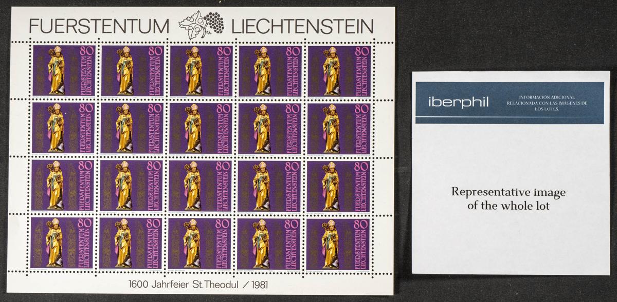 821 | Liechtenstein. Stock de Series y Sellos