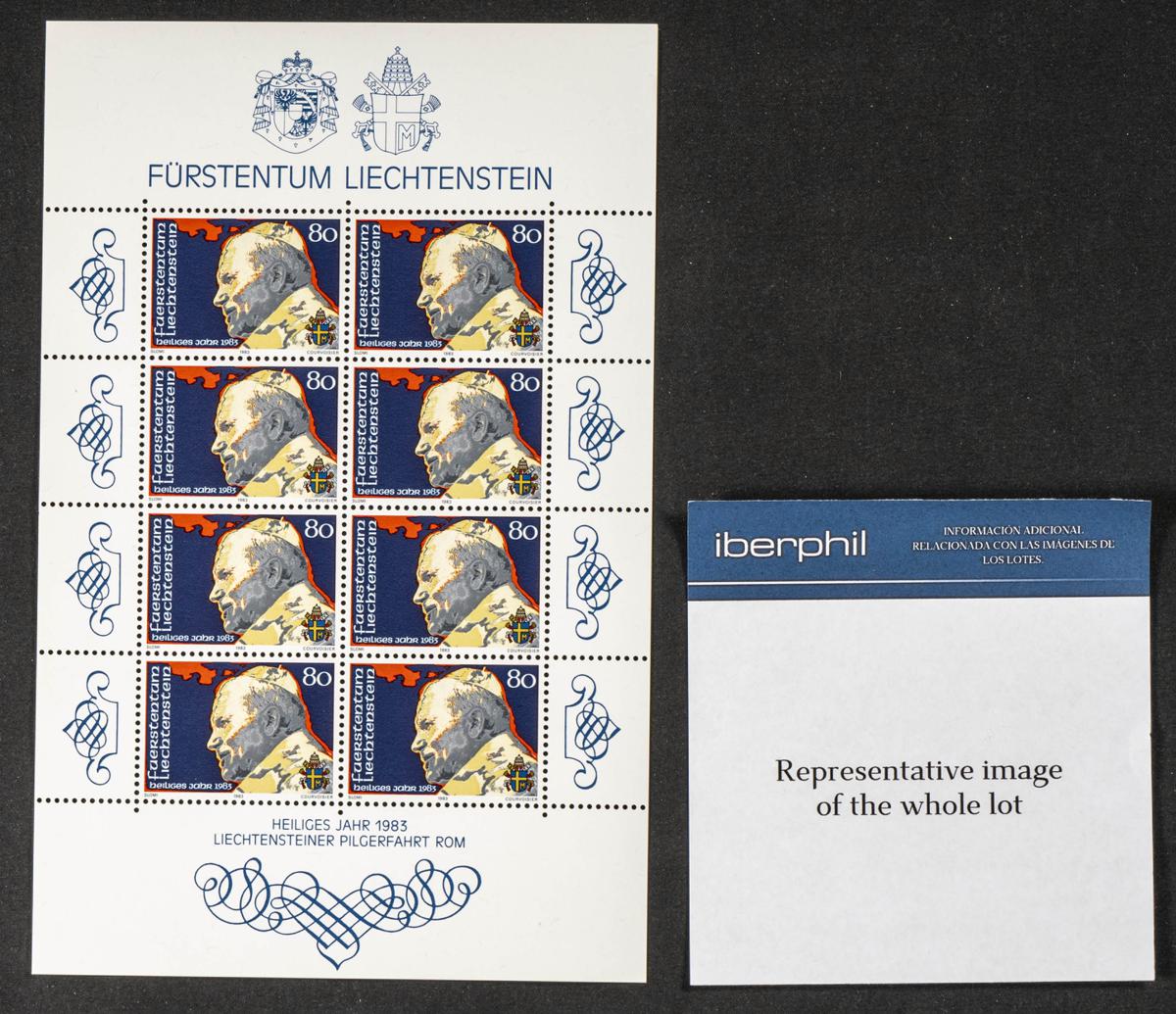 829 | Liechtenstein. Stock de Series y Sellos