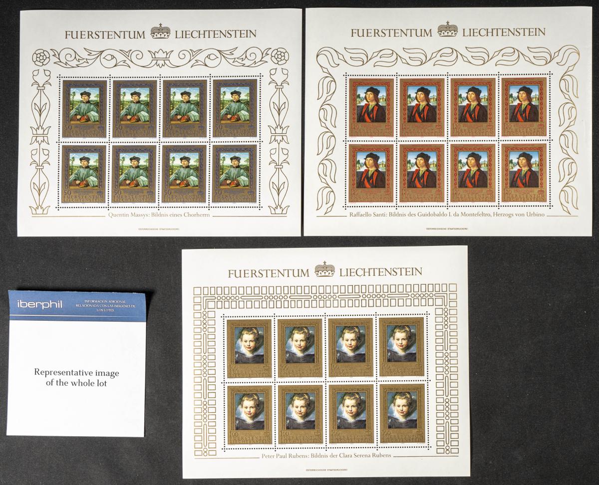 834 | Liechtenstein. Stock de Series y Sellos