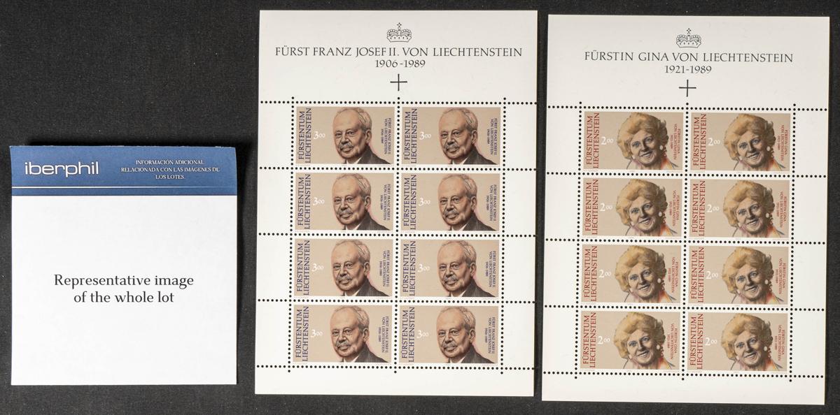 840 | Liechtenstein. Stock de Series y Sellos