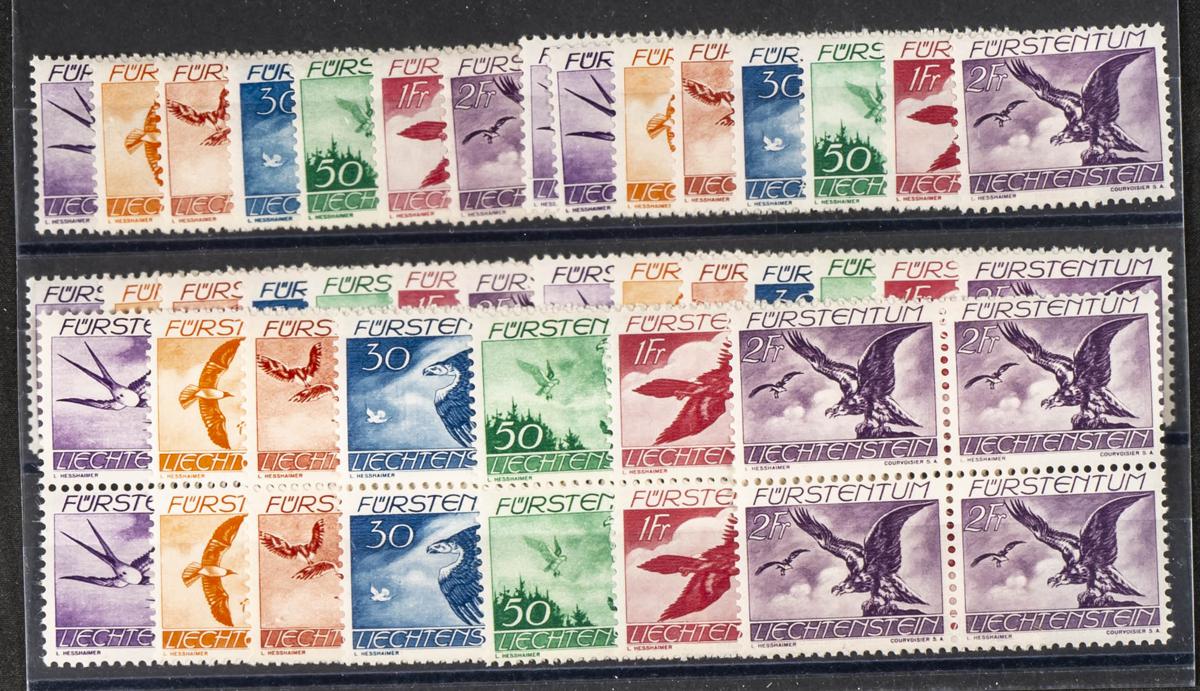 846 | Liechtenstein. Stock de Series y Sellos
