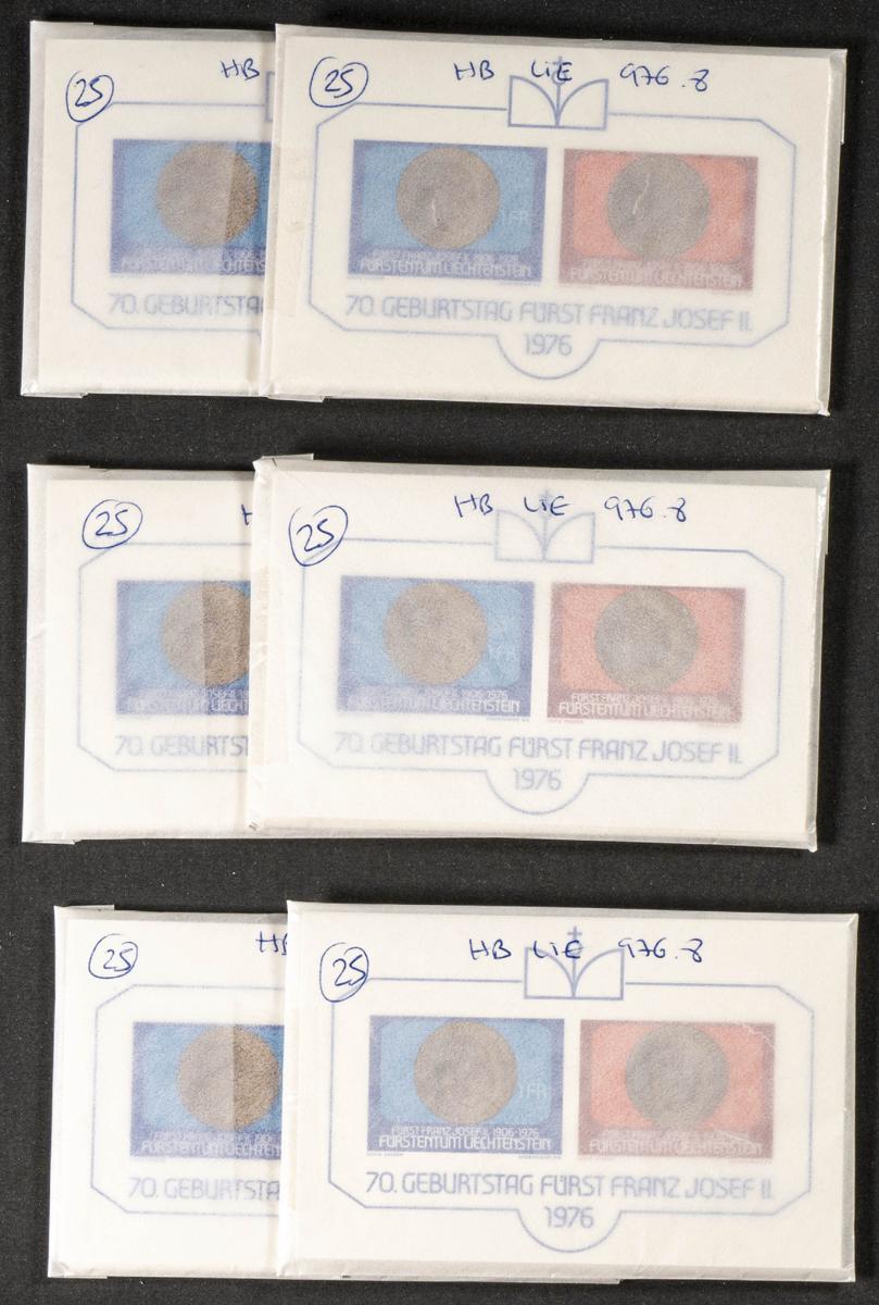 852 | Liechtenstein. Stock de Series y Sellos
