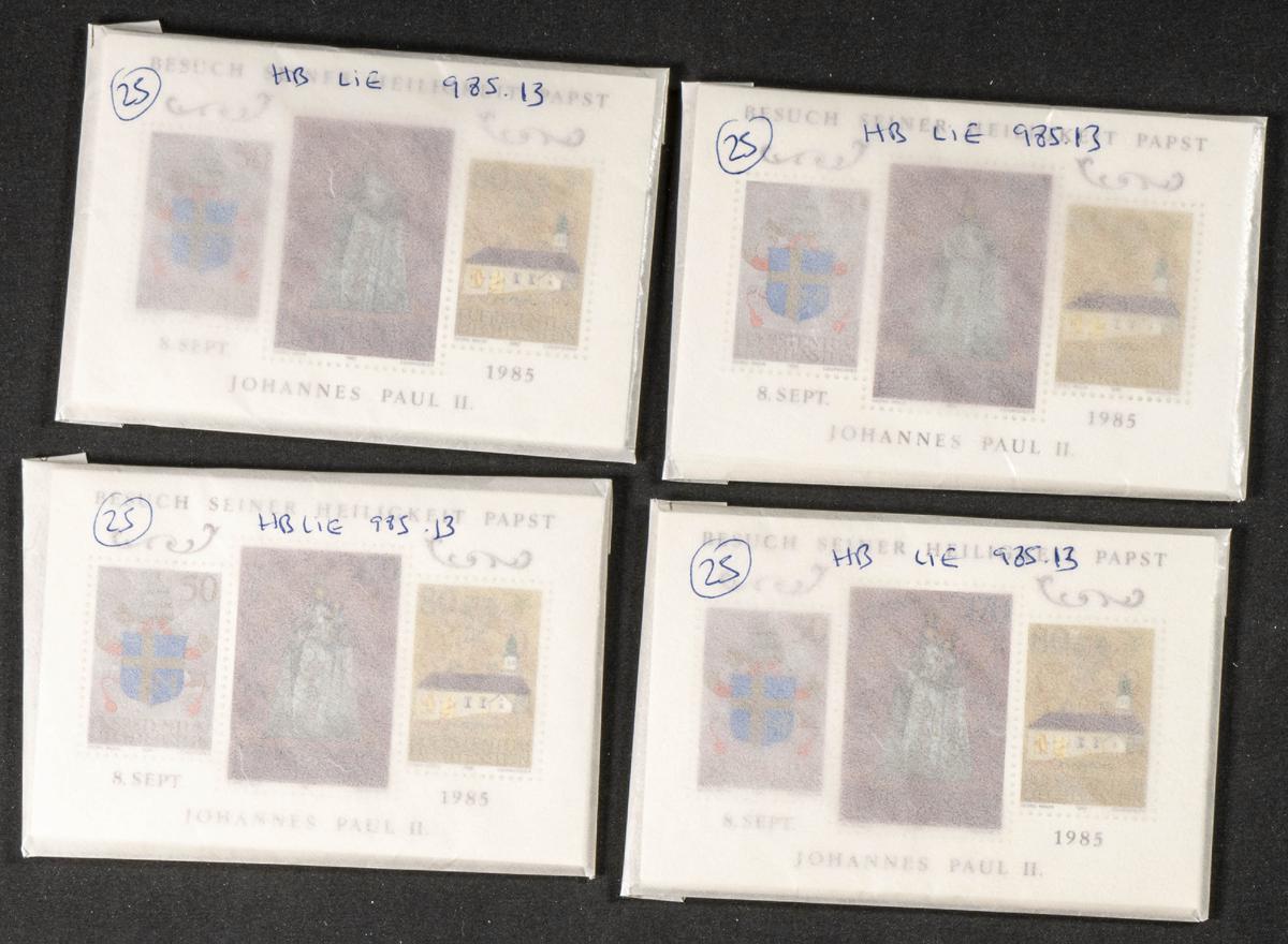 854 | Liechtenstein. Stock de Series y Sellos