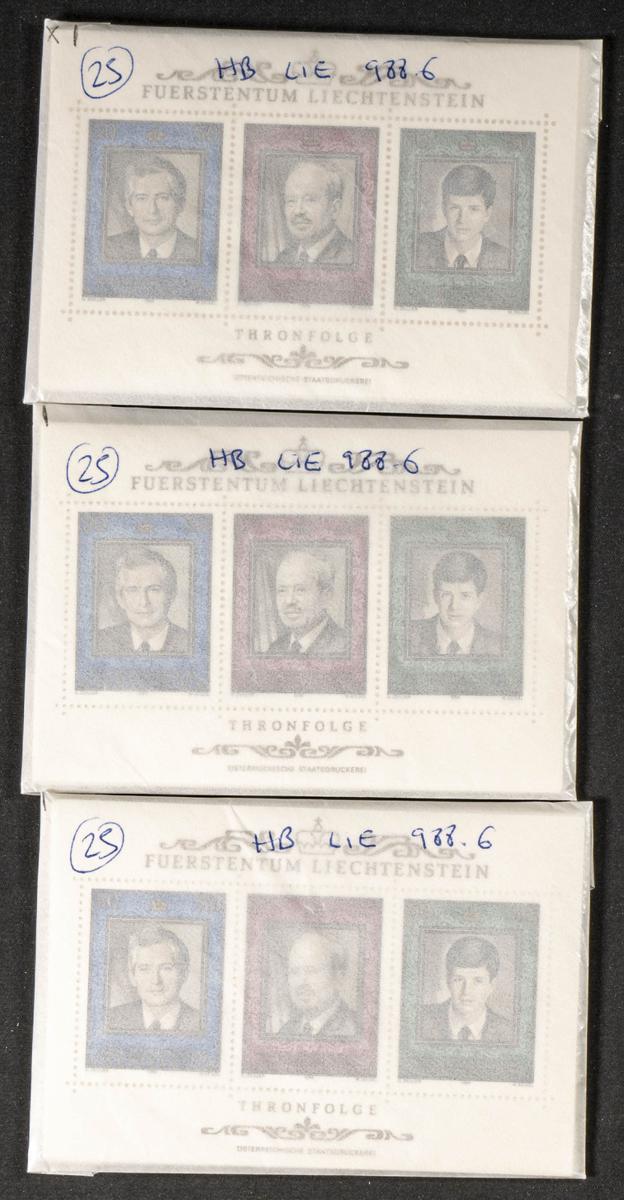 855 | Liechtenstein. Stock de Series y Sellos