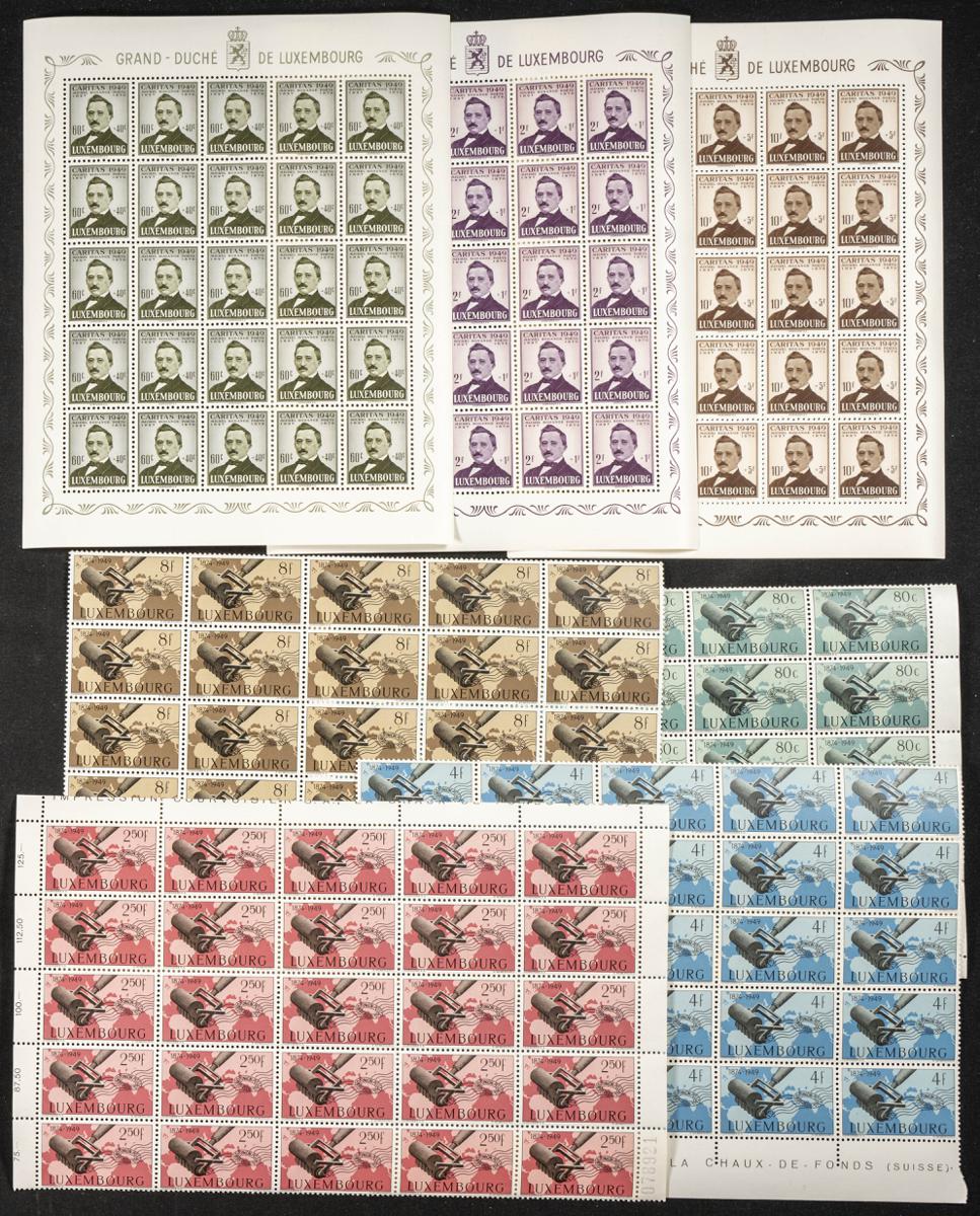 869 | Luxemburgo. Stock de Series y Sellos