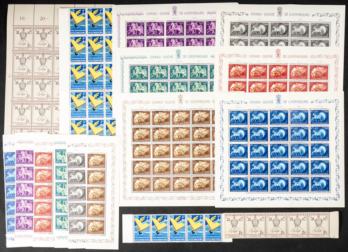 878 | Luxemburgo. Stock de Series y Sellos