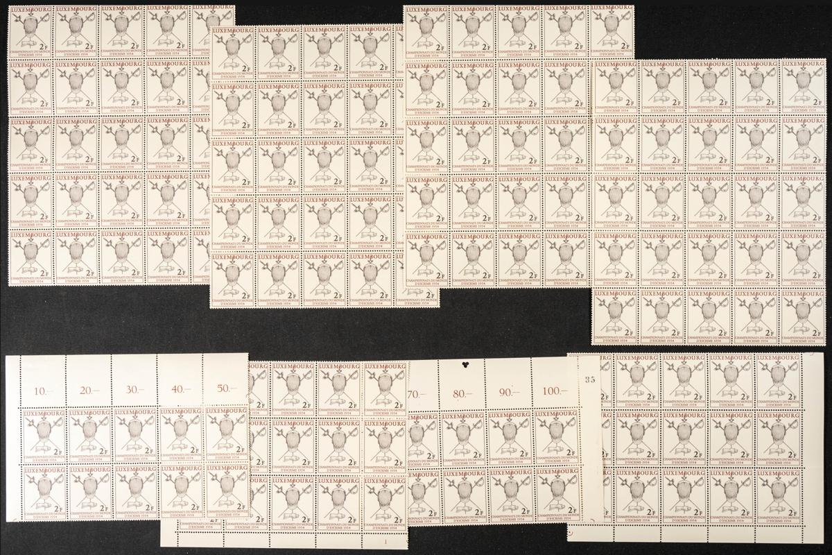 879 | Luxemburgo. Stock de Series y Sellos