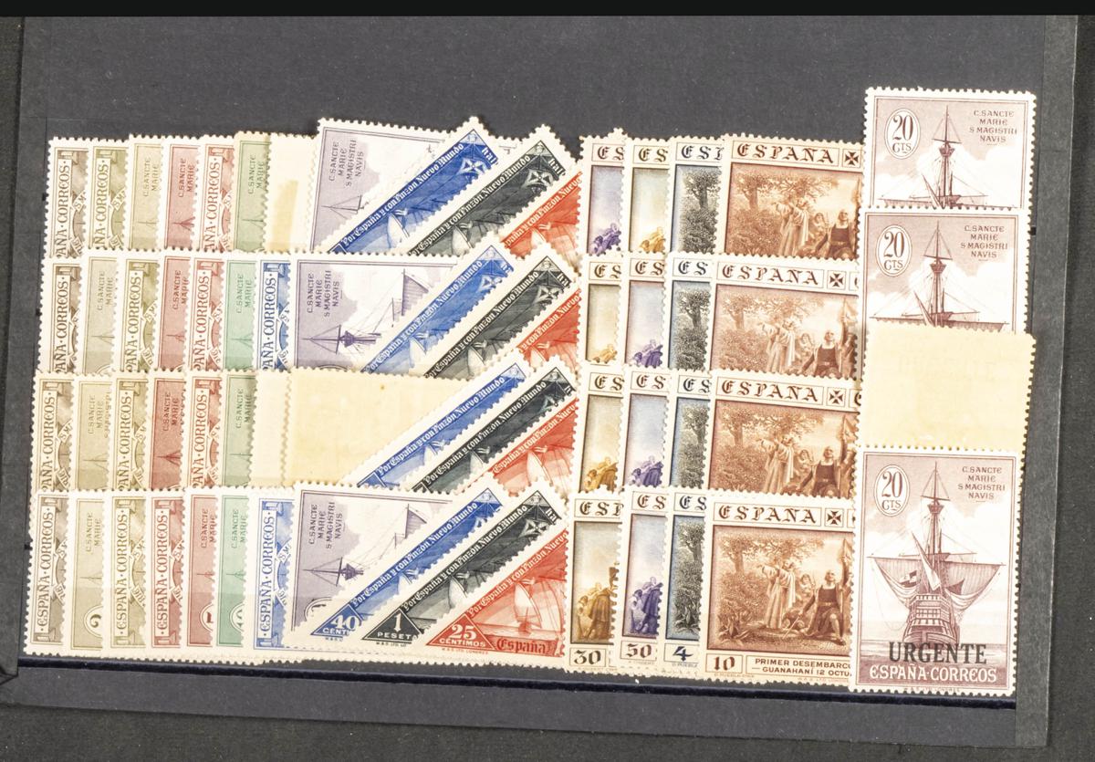 87 | Spanish Collection. Sets and stamps stock