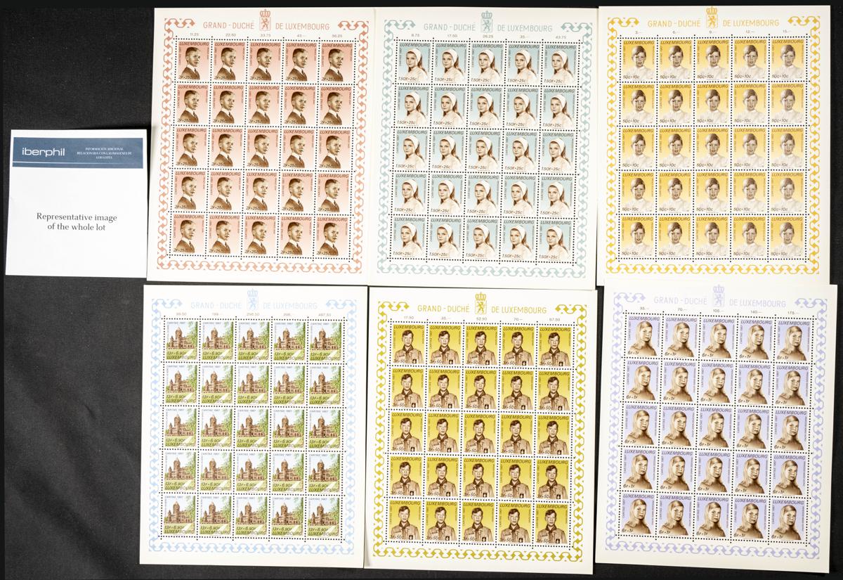 909 | Luxemburgo. Stock de Series y Sellos