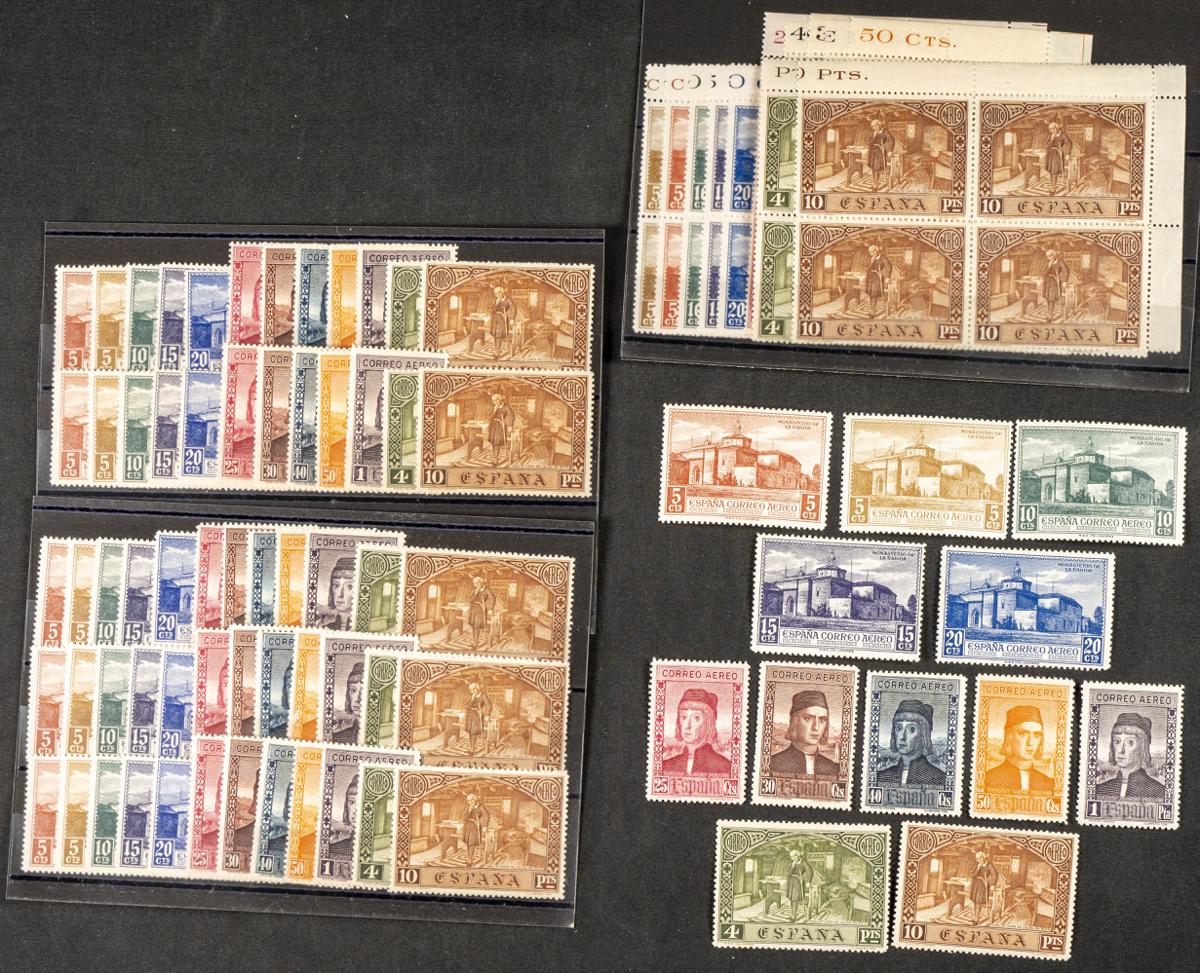 90 | Spanish Collection. Sets and stamps stock
