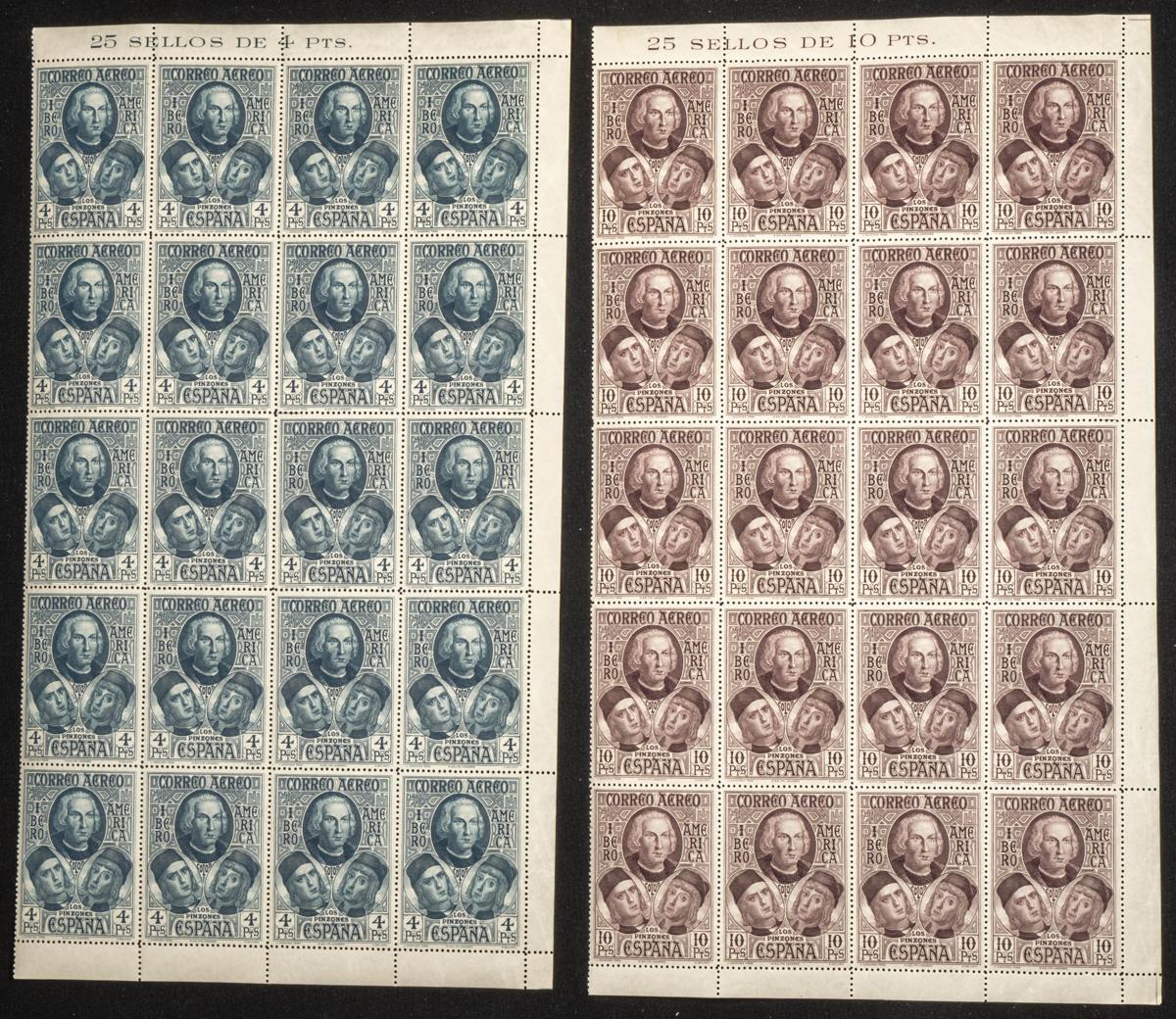 92 | Spanish Collection. Sets and stamps stock