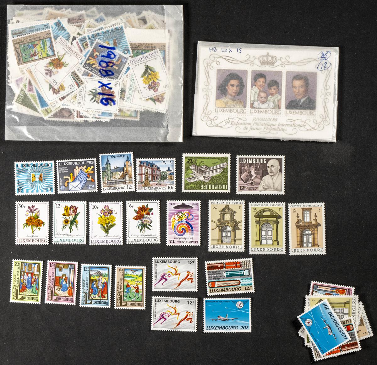 949 | Luxembourg. Sets and stamps stock