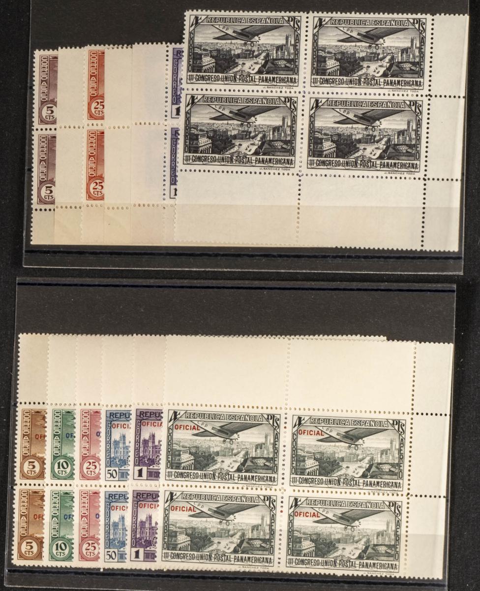 95 | Spanish Collection. Sets and stamps stock
