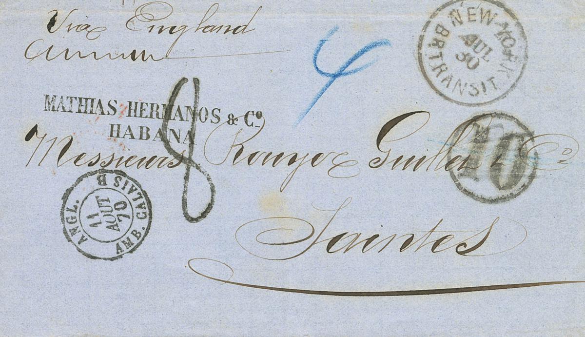 1293 | Cuba. French Post Office