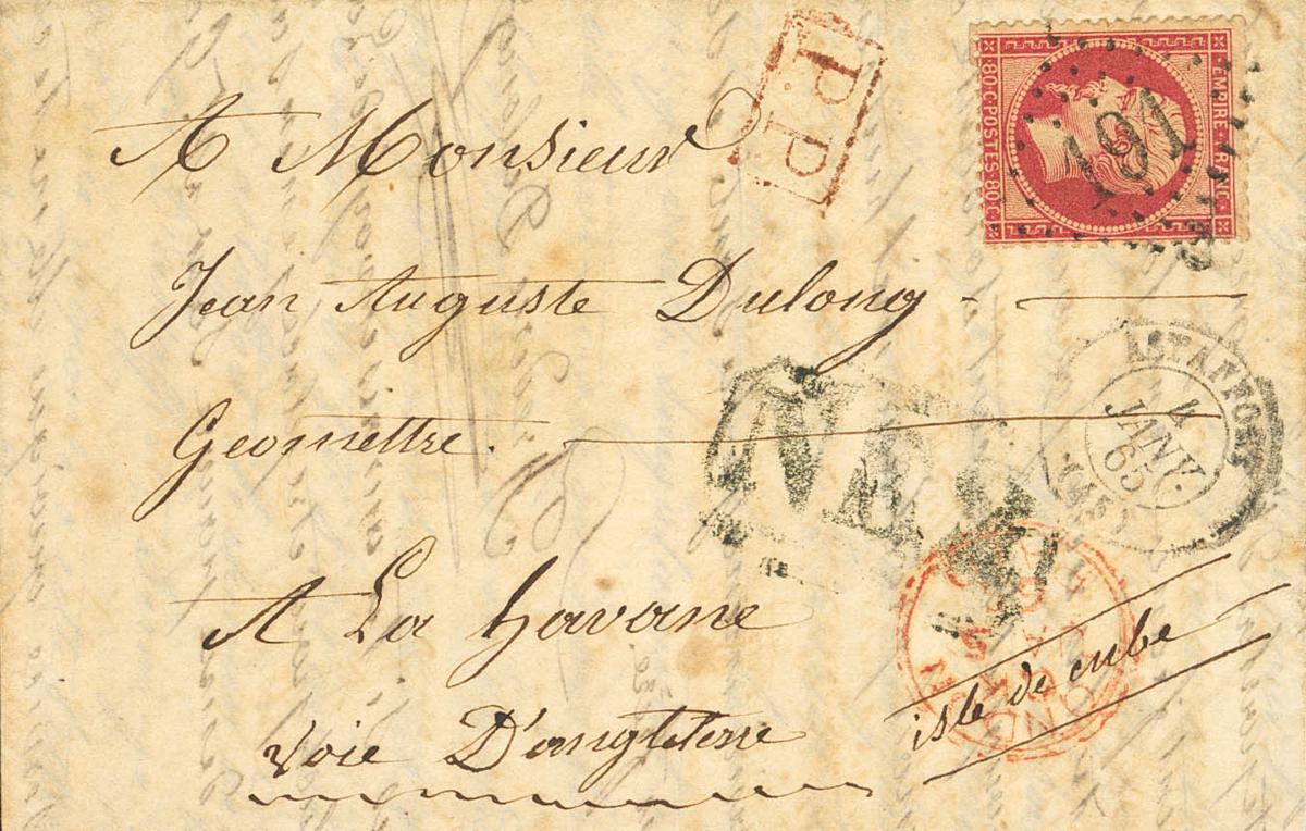 1298 | Cuba. French Post Office