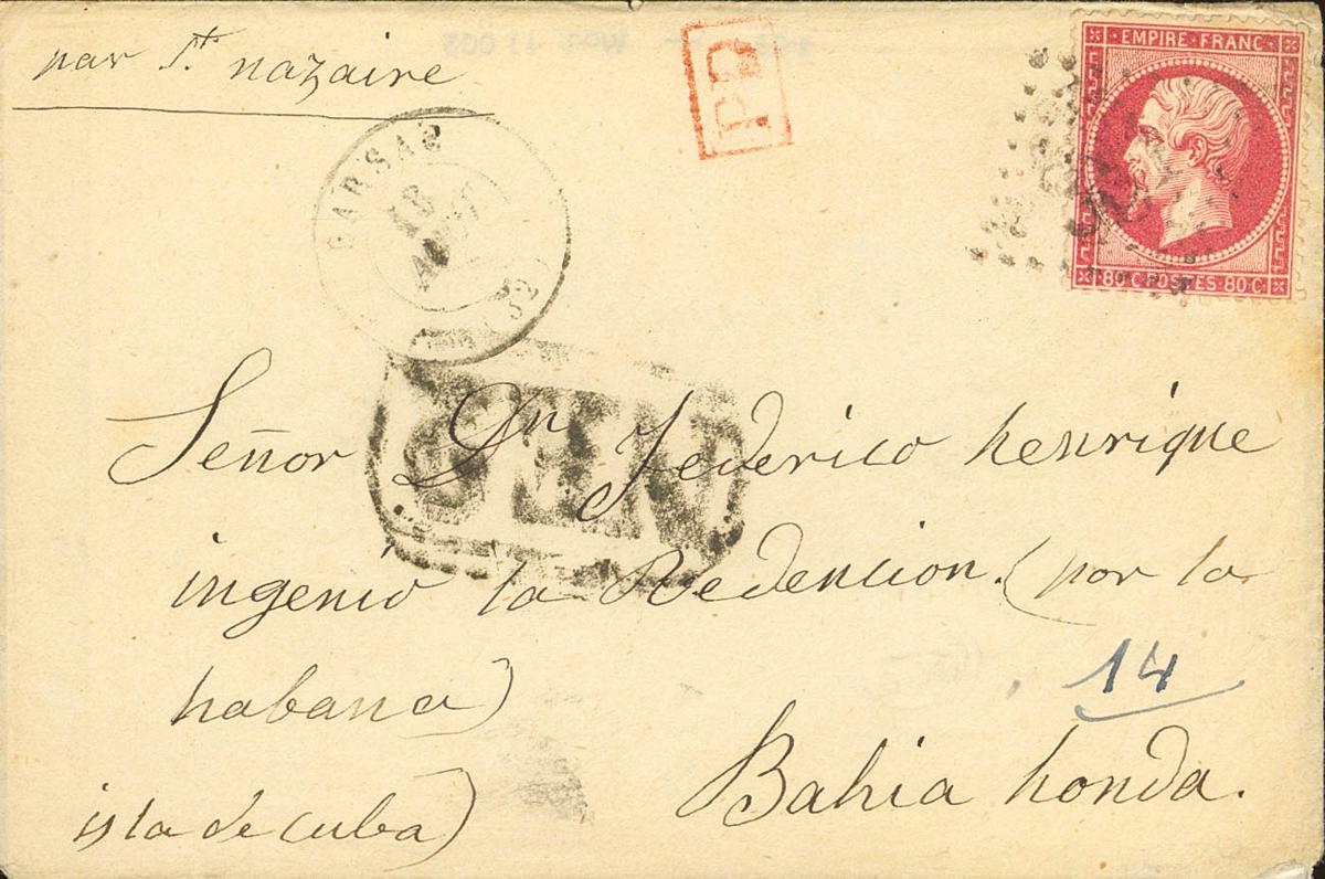 1299 | Cuba. French Post Office