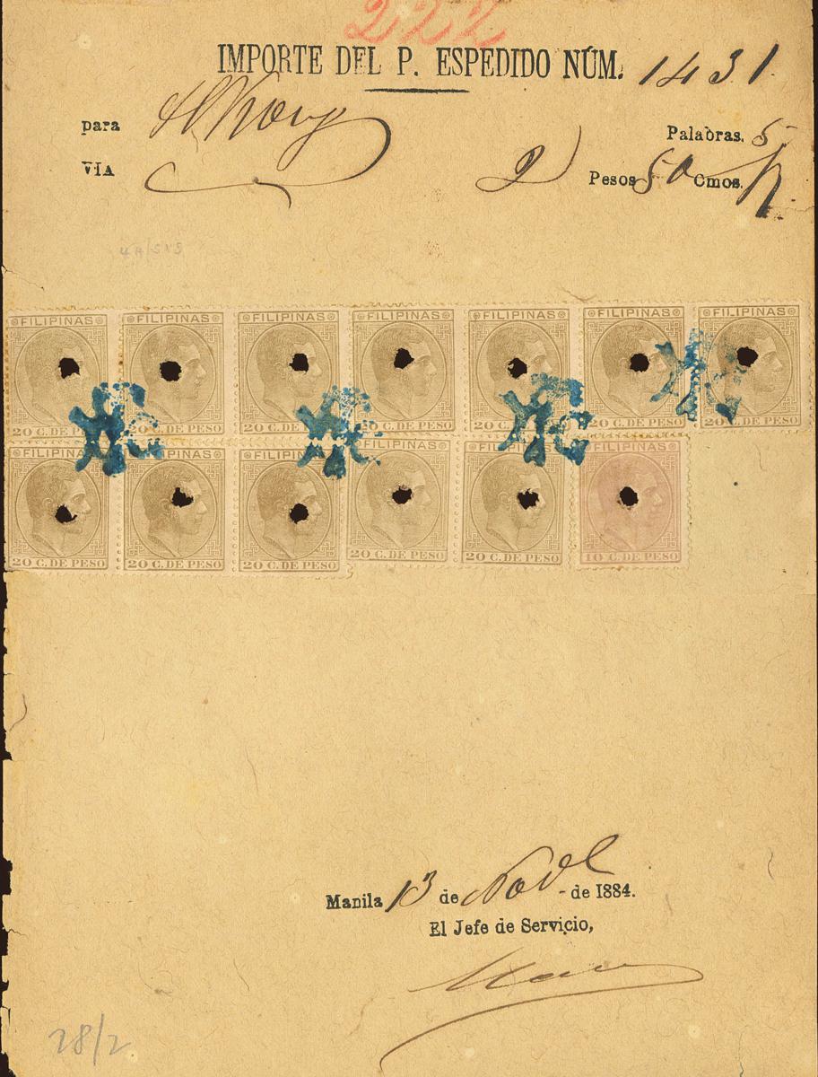1458 | Philippines. Telegraph