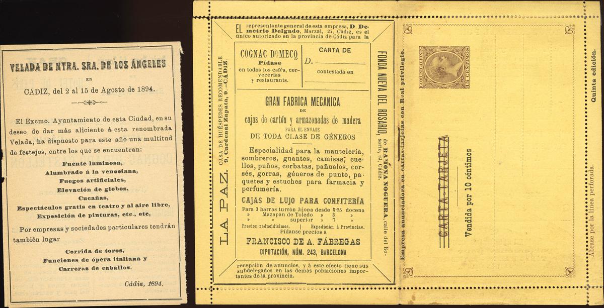 834 | Postal Stationery. Private Postal Stationery