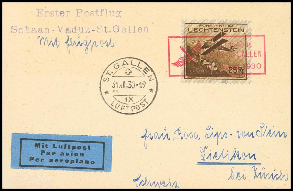 403 | Liechtenstein. Airmail