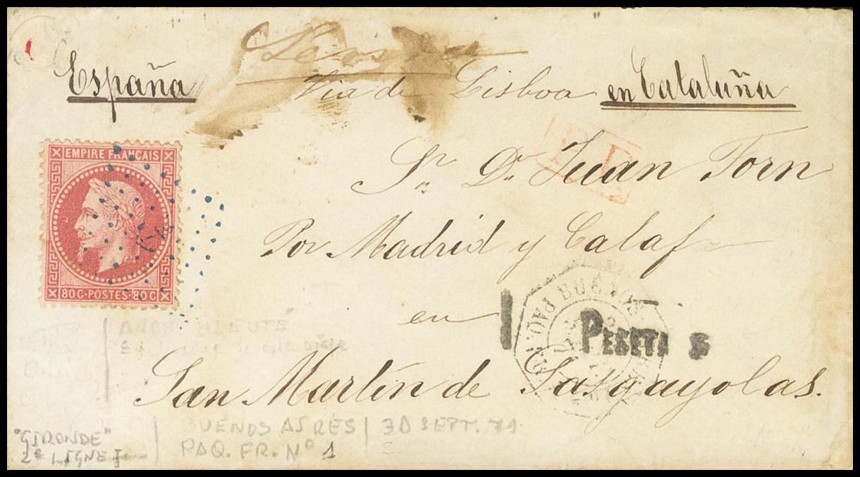 506 | Argentina. French Post Office