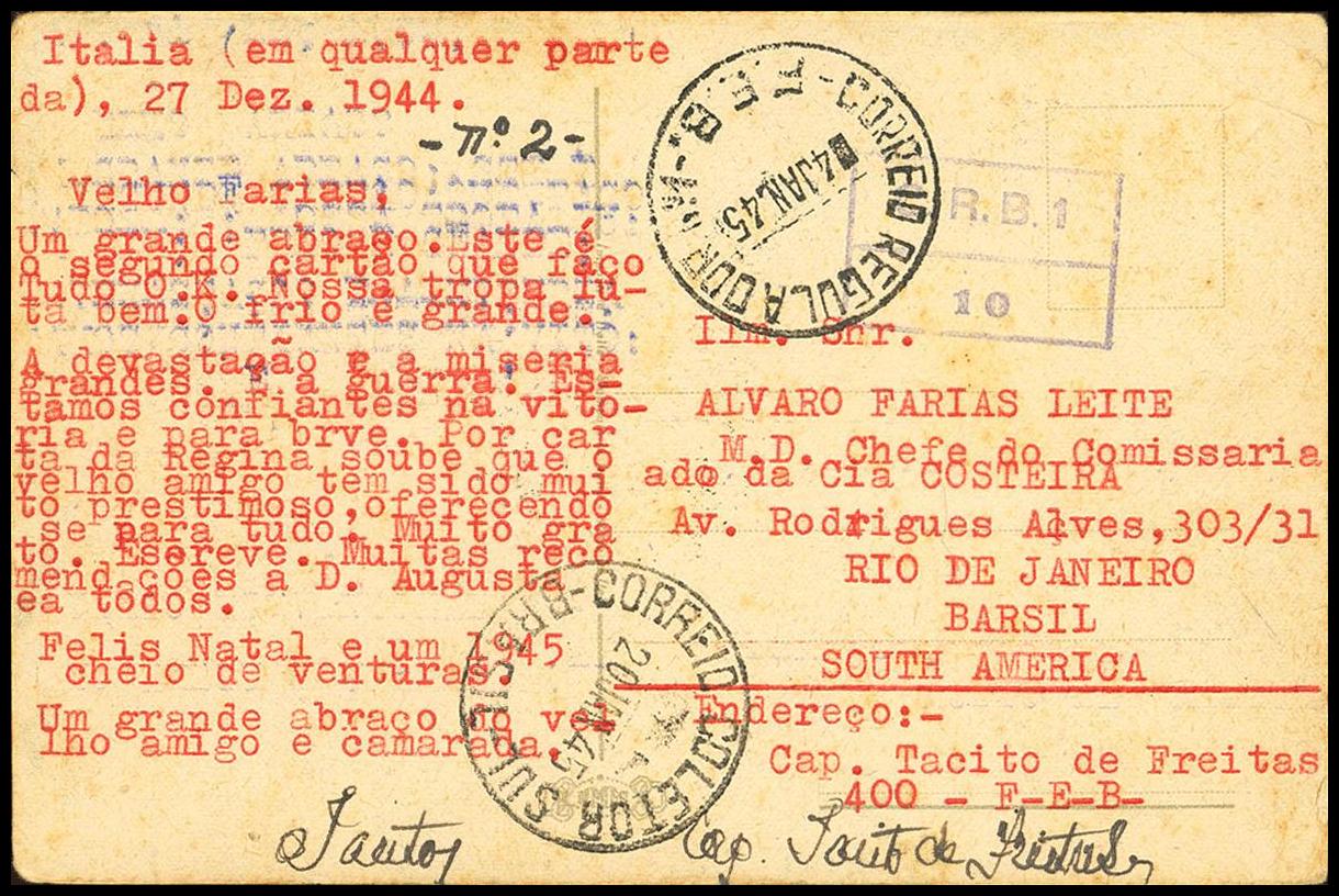 538 | Brazil. Military Post Offices