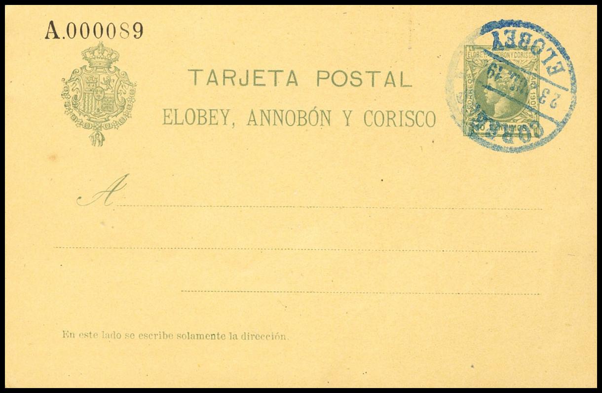 1629 | Elobey, Annobón y Corisco. Entero Postal