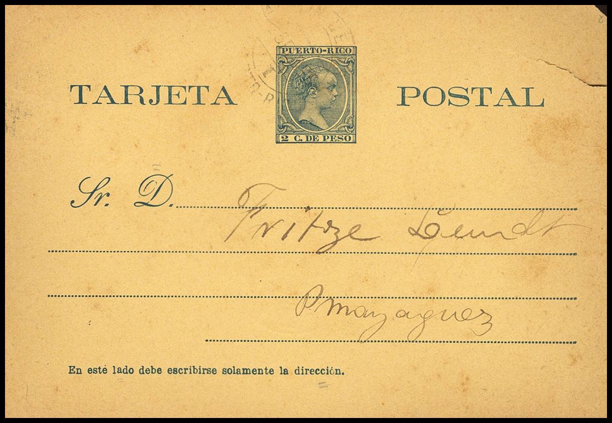 1942 | Puerto Rico. Entero Postal